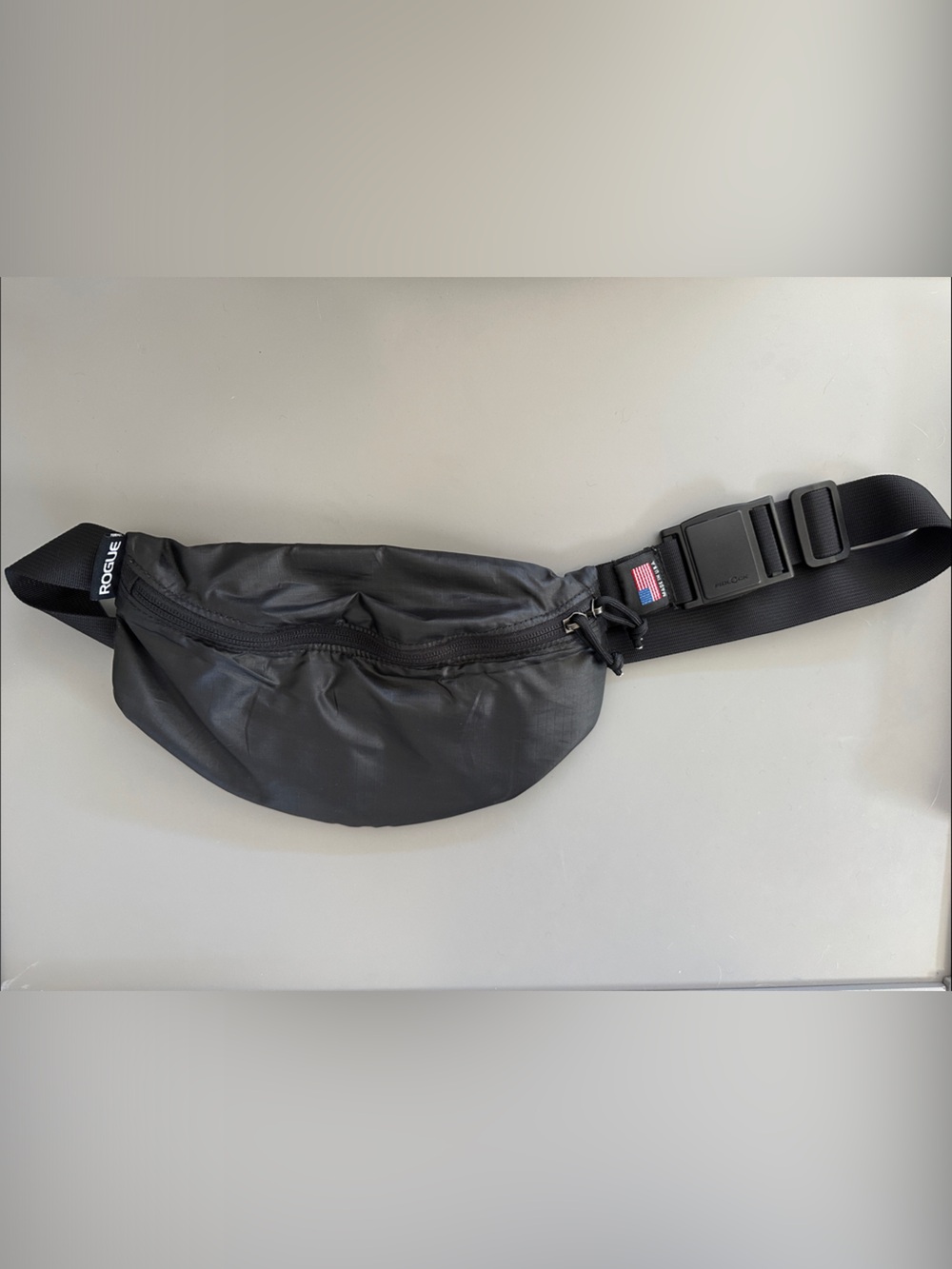 Rogue Black Men's Waist Pack with American Flag Accent